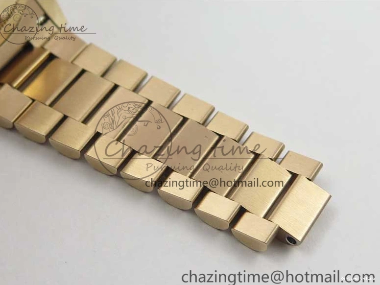 0111 Sophisticated Day-Date 36 RG 128239 Bp Maker Best Edition Silver Dial on RG President Bracelet 3132